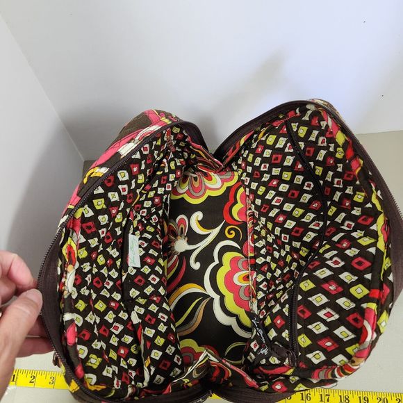 Vera Bradley Shoulder Bag & Zippered Wallet Retired Puccini Print - Picture 3 of 16